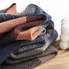 New Checkerboard Men's Imitation Cashmere Scarf Winter Commuting Cold Neck Protection Scarf Simple Warm Shawl