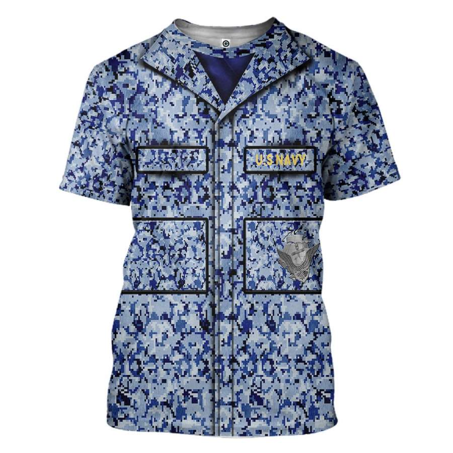 Summer New Marine Corps Camo Uniform Vysoce kvalitní 3D tisk Osobnost Zábava Street Hip-Hop Pánské tričko s kulatým výstřihem a krátkým rukávem