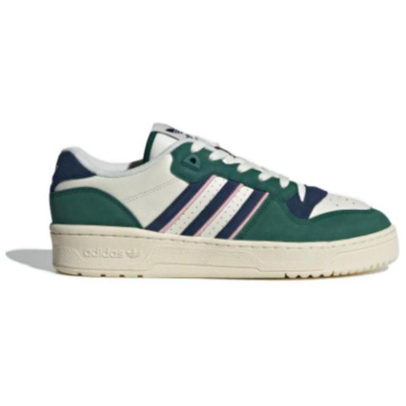 Adidas Originals Rivalry Anti-Slip Wear-Resistant Low-Top Skateboard Shoes Green White Sneakers IH0500