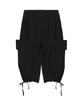 Nigaennikol Bermuda Utility Cargo Pants_Black