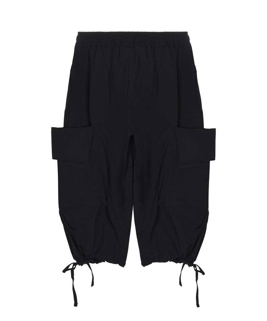 Nigaennikol Bermuda Utility Cargo Pants_Black