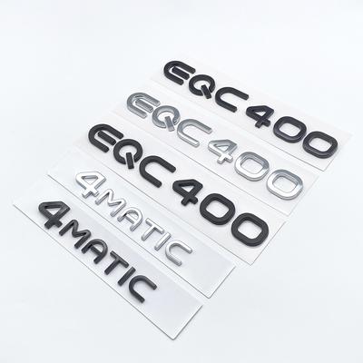 Chrome Silver Black Trunk Letters EQC400 4MATIC Emblems for Mercedes Benz EQC Electric Motor SUV AWD N293