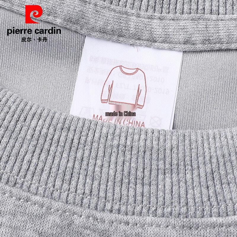 Pierre Cardin Men's Solid Round Neck Pullover Sweatshirt