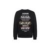 Round Neck Multi Logo Graphic Sweatshirt Men Sweatshirt Black 2EAGNM0SW370XX