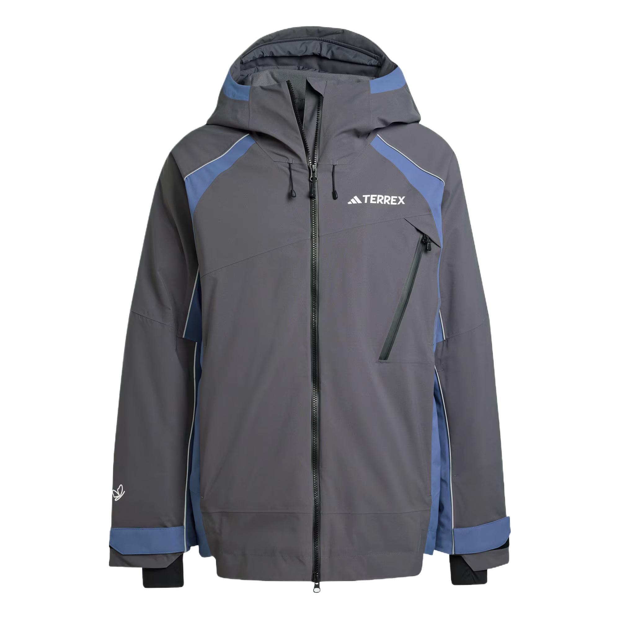 

Adidas Мужская куртка 2L Минималистичная Удобная Эстетичная Ветрозащитная Водонепроницаемая Утепленная Лыжная куртка Мужская куртка Темно-серая Мягкий чернильно-синий JV8736 S