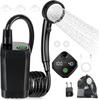 Portable Outdoor Shower 6000mAh Digital Display Camping Showerhead With Type-C Dual Mode Compact Design