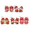1 Pair Flocking Snake Year Fu Character Sticker Door Couplet Ornaments  Spring Festival Supplies