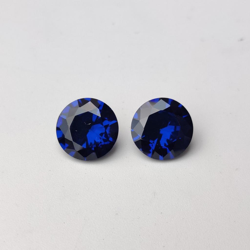 Healing Blue Color Zircon Lot, Amazing Blue Color Natural Round Cut 10 To 12 Mm Size Zircon, Loose Zirconia Lot For Jewelry Making.