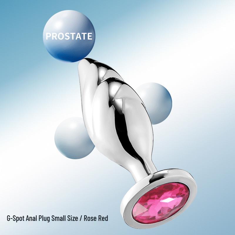 G-Spot Rear Garden Metal Butt Plug: Unisex Adult Flirting Toy