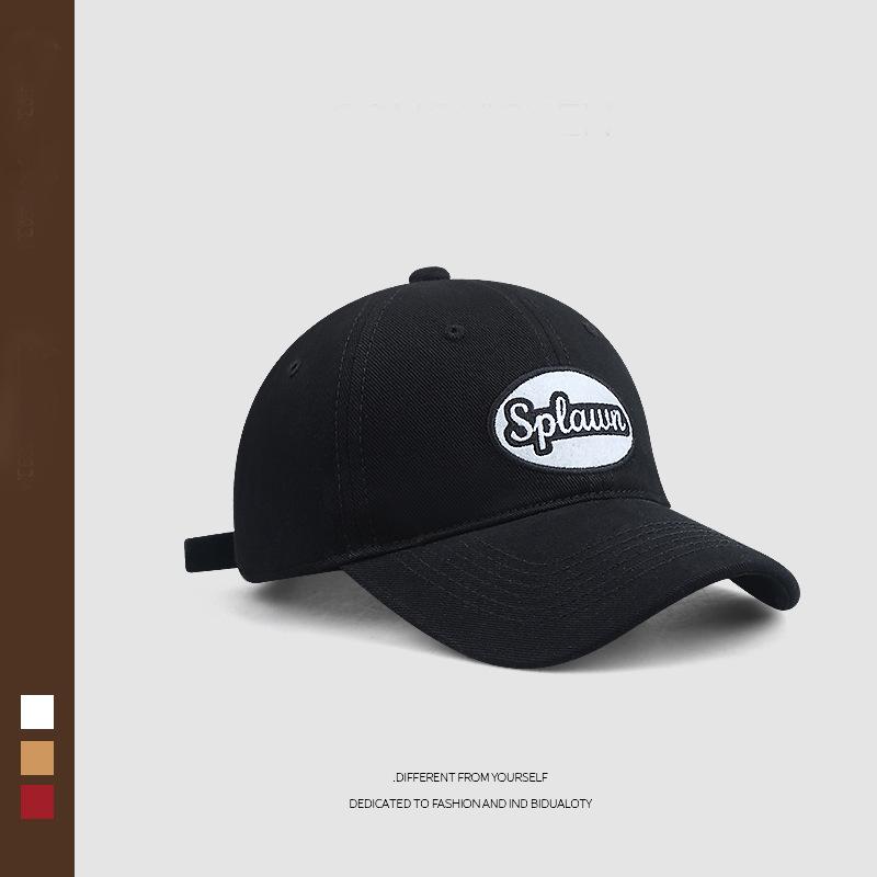 Hat women's spring summer new brown soft top baseball cap versatile couple face small cap tide