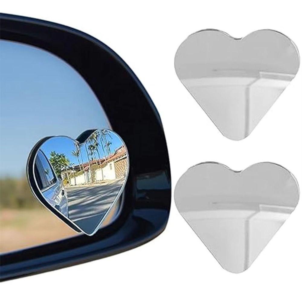2Pcs Adjustable Angle Blind Spot Mirrors 360 Degree Wide Angle Rear View Mirrors  Car Parking
