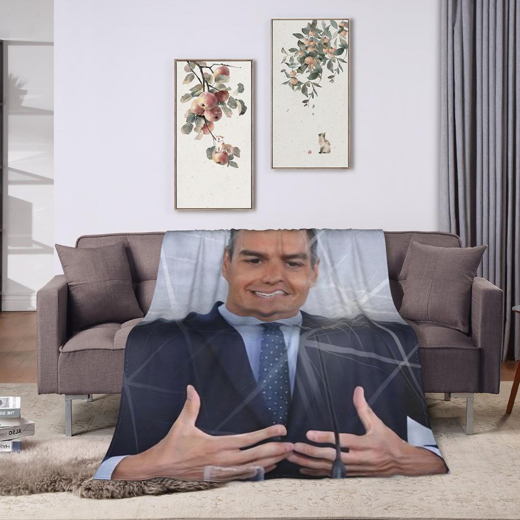 Pedro Sanchez Spain PSOE Blanket Quality Warm Soft  Bedding Throws Winter Picnic Couch Chair Sofa Bed Fashion Bedspread