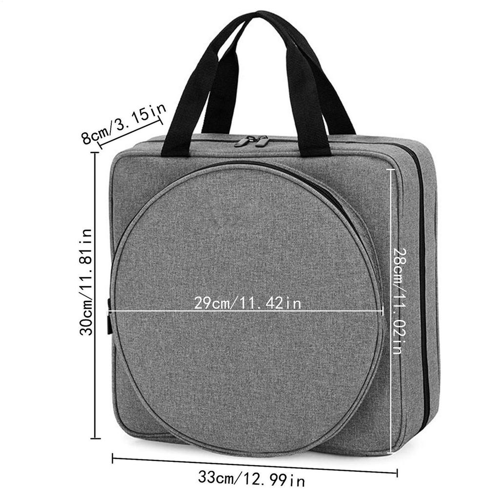 Portable Embroidery Organizer Bag with Multi Pocket Oxford Cloth Embroidery Project Bag for Hoop Embroidery Supplies Bag