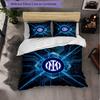 Borussia Dortmund Pattern 3 Pieces Bedding Set Soft Microfiber Duvet Cover with Pillow Cases for Bedroom