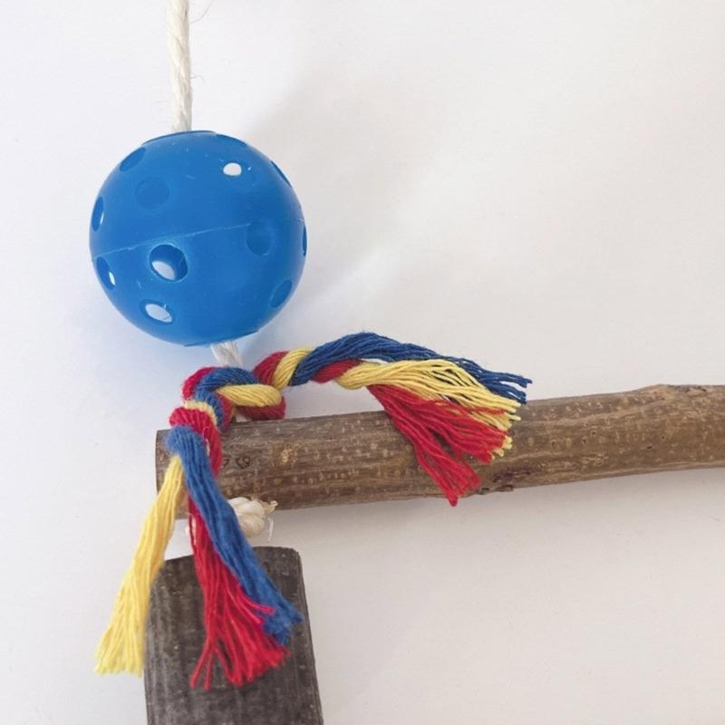 Bird Perches Cage Toy Wood Bird Perches Lovebird Cage Decoration Interactive Cage Accessories for Parakeets, Lovebirds