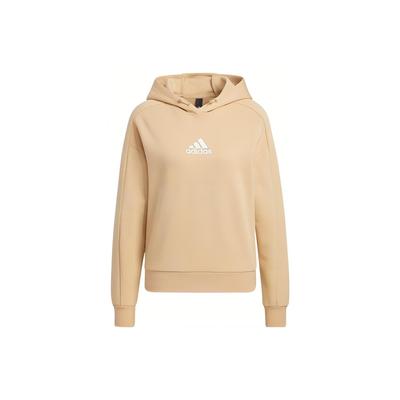Ust Hood Oct T2 Long Sleeve Hoodie With Brand Logo Print Women Tops Light-Brown HM7101