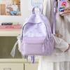 Schoolbag New Female Cute Schoolbag Versatile Small Fresh Star Bow Junior High School College Student Backpack Class Backpack