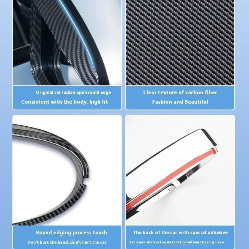 For BYD SEAL ATTO4 EV Rearview Mirror Rain Eyebrow Frame Special Rearview Mirror Protective Cover Exterior Decoration Rain Cover