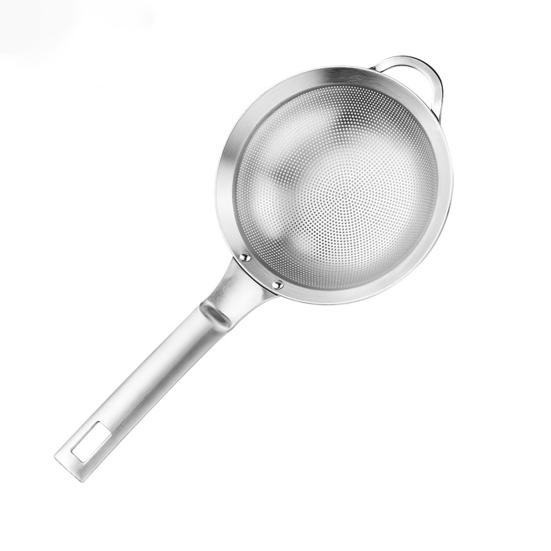 Сито бытовое портативное из нержавеющей стали сверхтонкое масло дуршлаг для муки с крючком для домашней кухни отеля 11cm