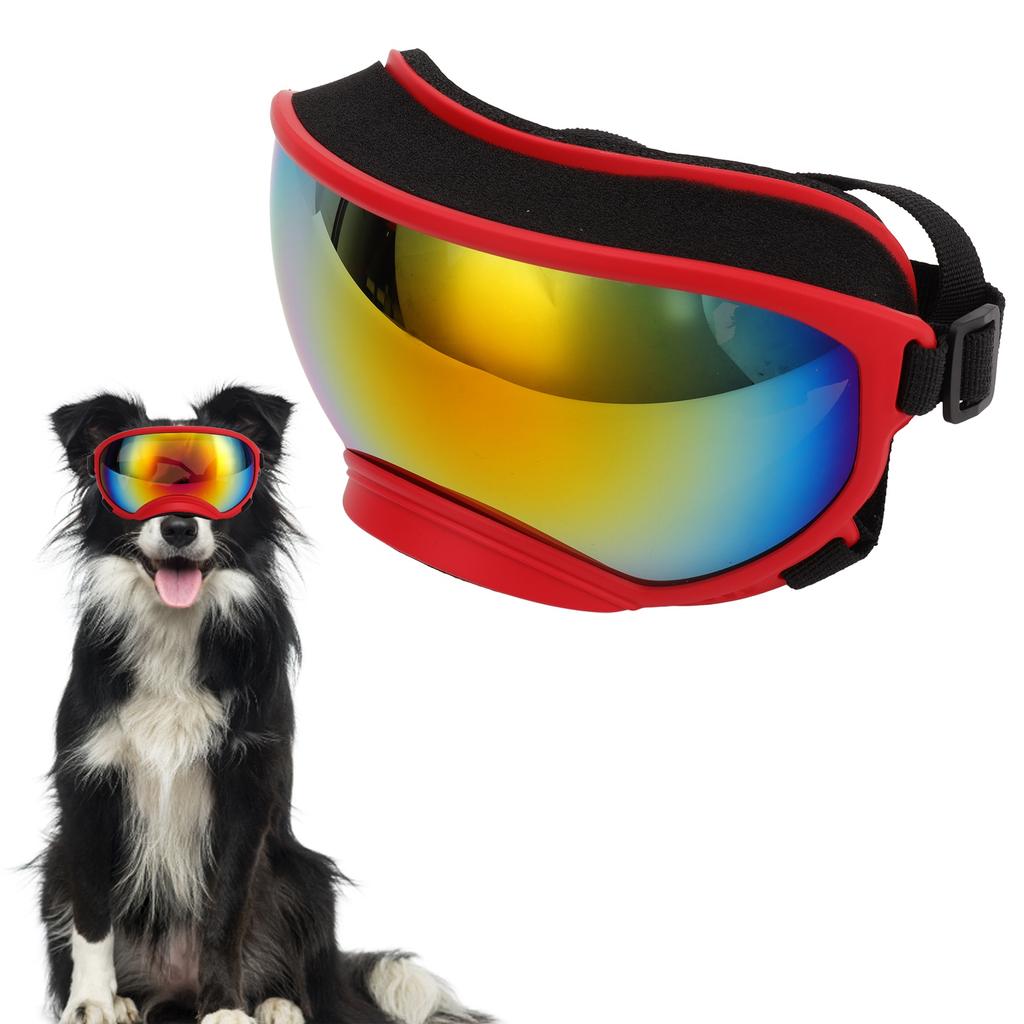 Dog Goggles Windproof Ultraviolet Proof Dustproof Strap Dog Sunglasses for Large Breed