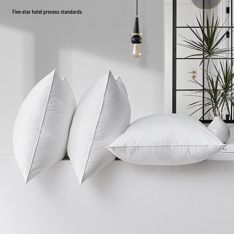 High-Elastic Hotel Pillow with Cervical Support and Down-Like Fiber Filling