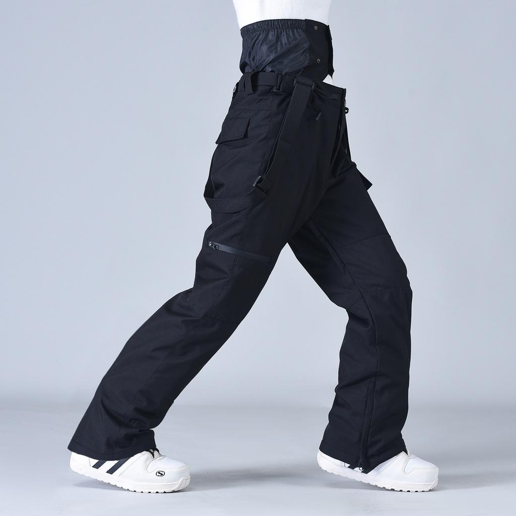 Techwear Style Wearproof Windproof Waterproof Breathable Ski Pants Overalls Man Woman Winter Thicken Warm Snowboarding Trousers