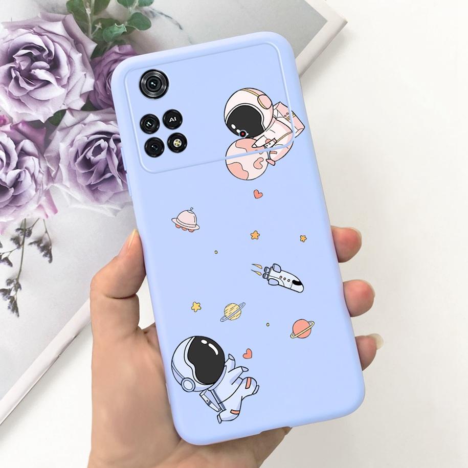 For Cover Xiaomi Poco M4 Pro 5G Phone Case Cute Astronaut Silicone Soft TPU Shockproof Funda For Xiaomi Poco M4 Pro PocoM4 Cases