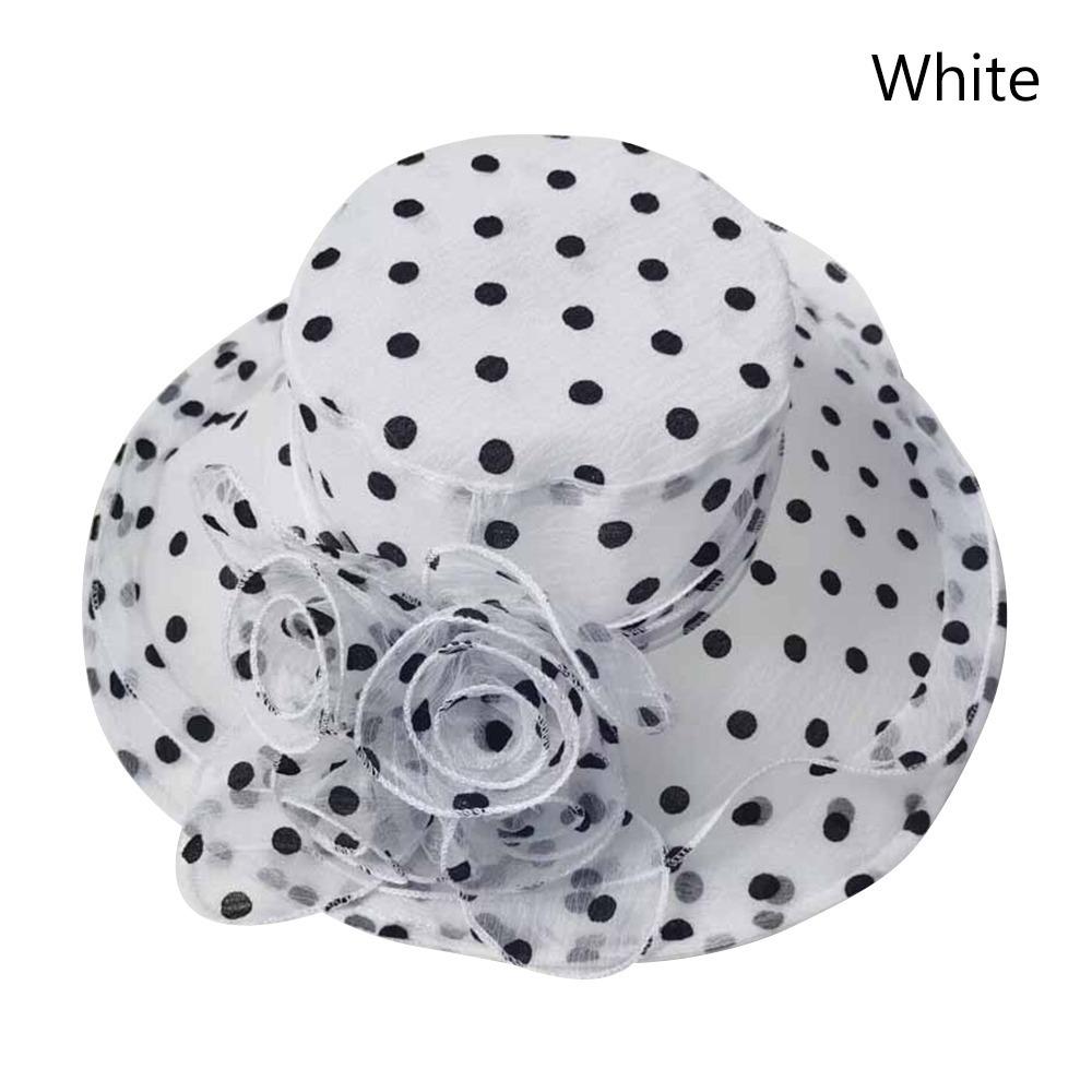Elegante Grote Brede Rand Bruids Theekransje Bruiloft Hoed UV Bescherming Ademend Organza Hoed Mesh Bucket Hoed Dames