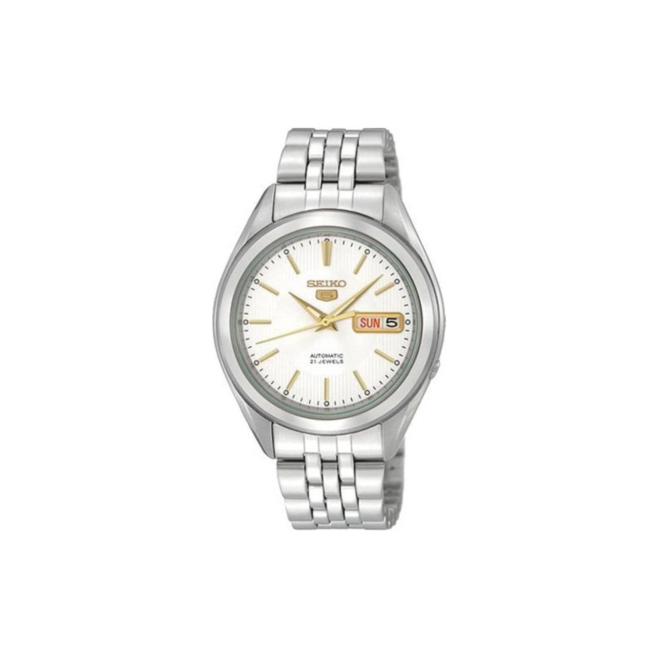 

Seiko 30M Waterproof Automatic Mechanical Movement Stainless Steel Watch 37Mm White Dial Unisex watches SNKL17K1 White Dial