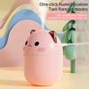 Bærbart LED-lys mini 250ml h2o Spray Mist luftfukter Double Wet Aroma Essential Oil Diffuser Bil usb luftfukter