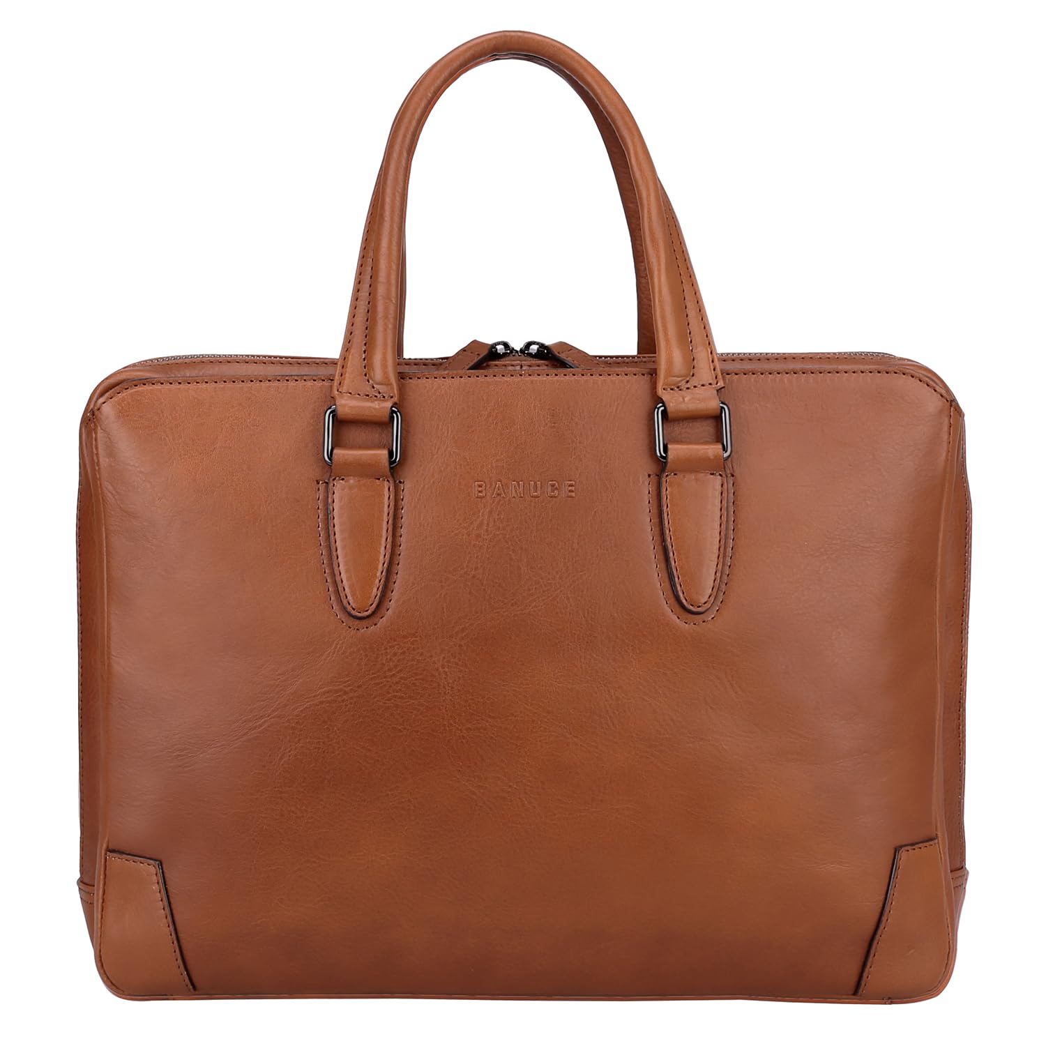 

Мужской портфель Vannus из натуральной кожи, деловой кейс-атташе, подходит для формата A4 и 14-дюймовых ноутбуков, устойчивый, коричневый