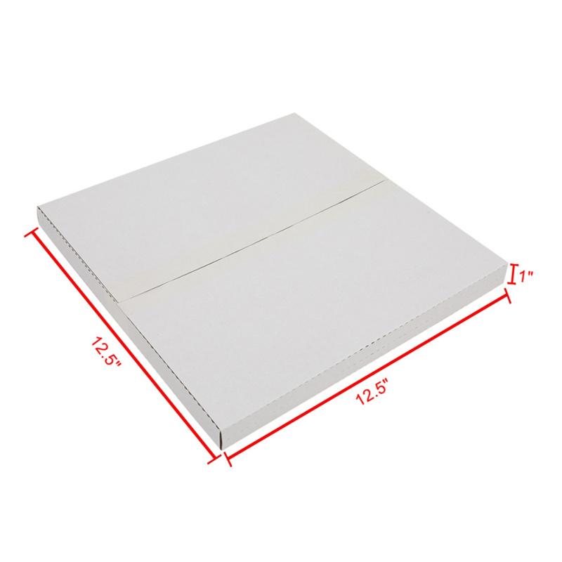 25pcs Album Paper Box Lightweight Waterproof Fine Workmanship Carton 12.5"x12.5"x 1" (31.75x31.75x