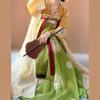 Traditional Chinese Tang Dynasty Style Hanfu Set Womens Wear Embroidered Printed Wrap Skirt Top With Scarf