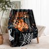 basketball Theme Printed Blanket - Perfect for Couch, Bed, Travel & Outdoor Use | Machine Washable, Cozy & Durable.