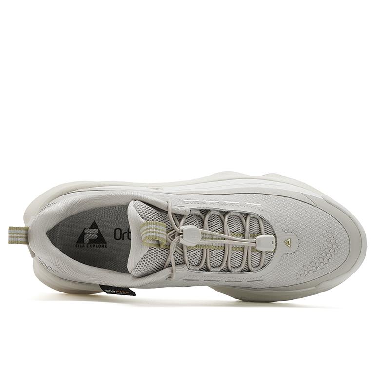 New FILA Cushioning, Wear Resistant Low top Running Shoes Women's White Gray A12W511201FPP