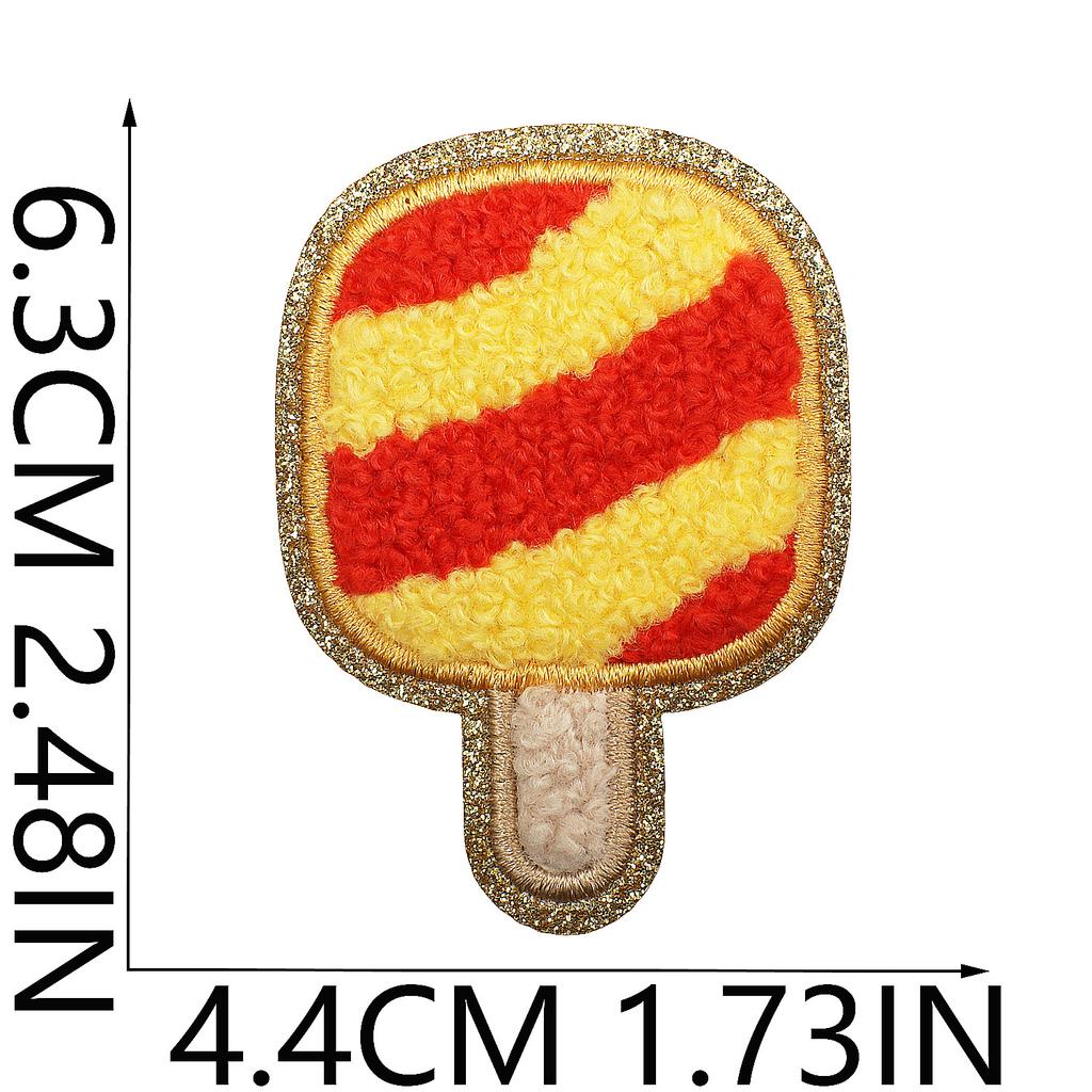 Sweet Candy Embroidery Cloth Sticker Lollipop Chapter Boy Clothes Bag Decoration Carrot Fudge Patch Sticker Ironing