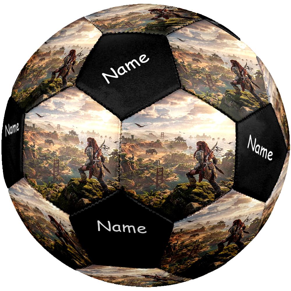 Custom Name Horizon Theme Size 5 Soccer Ball, Suitable for Both Indoor and Outdoor Matches, a Gift Suitable for Everyone.