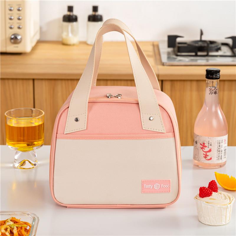 Stylish Insulated Lunch Bag For Office Workers With Handle