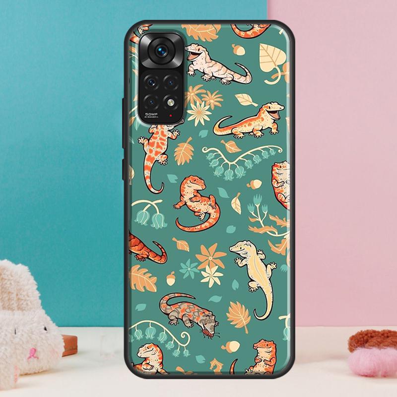 Lizards Geckos Case For Xiaomi Redmi Note 13 Pro 14 12 11 9 10 9S 10S 11S 12S Redmi 14C 13C 10C 12C Cover