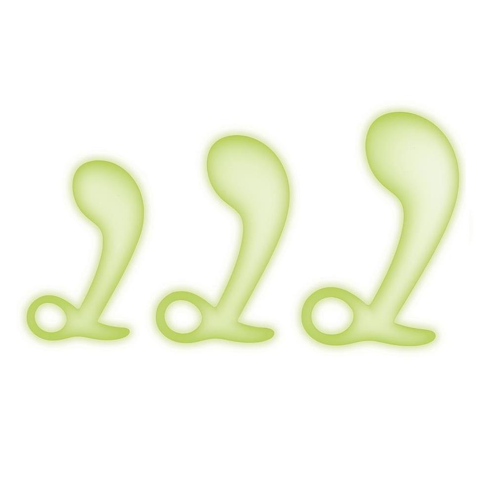 Whipsmart Glowing Prostate Plug Set - White