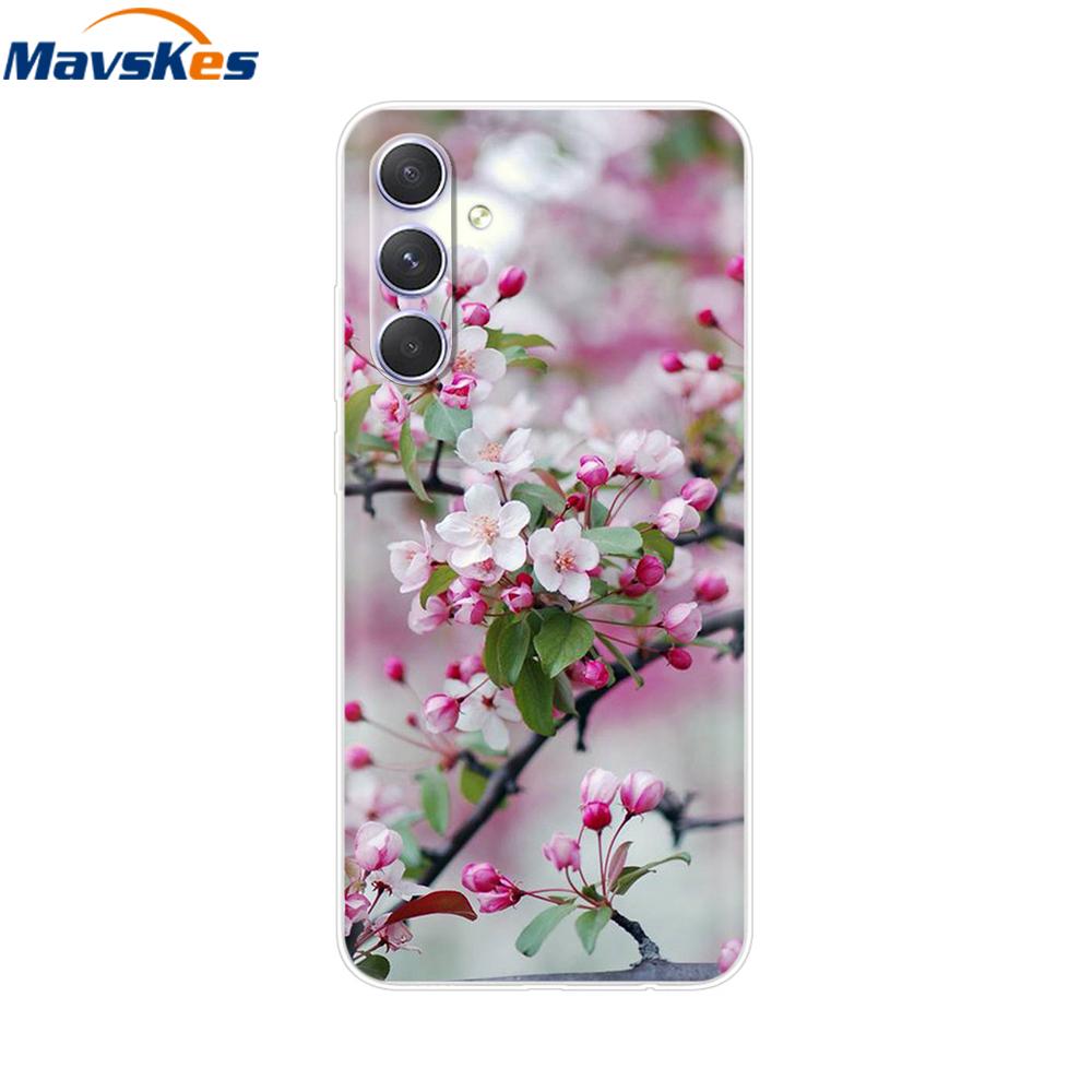 Shockproof Clear Silicone Soft Phone Back Case For Samsung Galaxy A55 5G SM-A556V A 55 Cases Cover Coque Shell Bags Mask Fundas