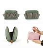 MOCOFO Plain Makeup Cosmetic Small Item Pen Large Vanity Bag Pouch, Pouch, Holder, Case, Black, Capacity, Lady's