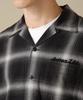 Avirex Long Sleeve Cotton Linen Ombre Size M Size Size OMBRE SHIRT Men's Shirt, (010), Black, 783-3120014, A/DINER/L/S C/L