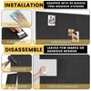 12 Pcs Felt Bulletin Board Cork Board Felt Sound Insulation Panels with 60 Adhesive Stickers and 35 Nails Cork Board Alternative