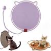 Haustier Doppelkratzbrett, Doppelkratzbrett mit Ball, Natürliches Baumwollseil Kratzbrett für Katzen, 16,9/19,7 Zoll  (Schwarz & Kaffee mit Kugel, 16,9")