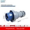 IP67 Waterproof 63A/125A Industrial Aviation Plug Socket - 3, 4, 5 Pin High Power Connector
