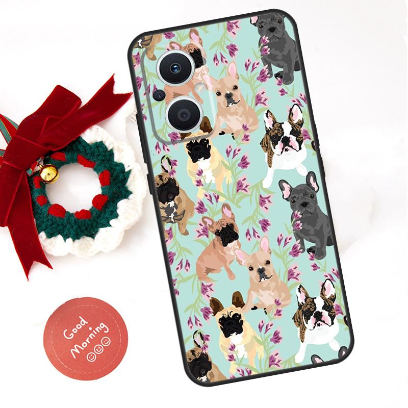 French Bulldog Dog Funda For OPPO Reno 8 Lite 10 11 12 13 14 Pro 11F 12F 13F 14F OPPO Find X8 X5 X6 X9 Pro Case