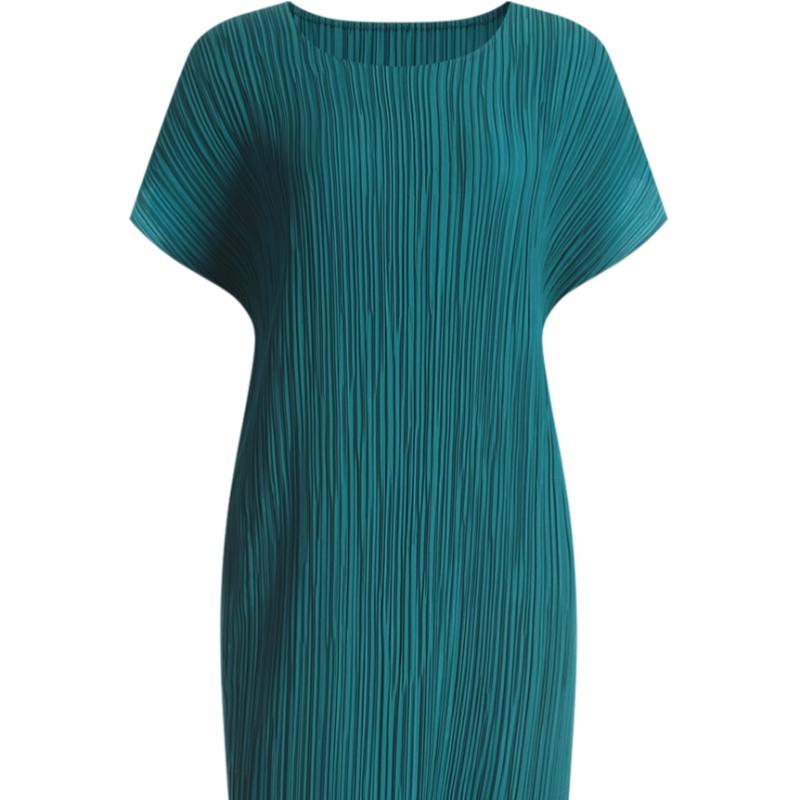 Shop   Women Cap Sleeve French Pleated Long Dress Watermelon Ble Wdr 1335