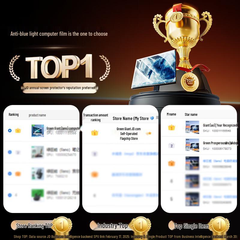 llano Rhine Certified Anti-Blue Light Monitor Screen Protector