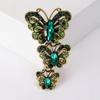 Rhinestone Butterfly Brooches for Women Unisex Insect Pin Event Party Funny Luxury Gifts Backpack Decoration Clothes Accessories